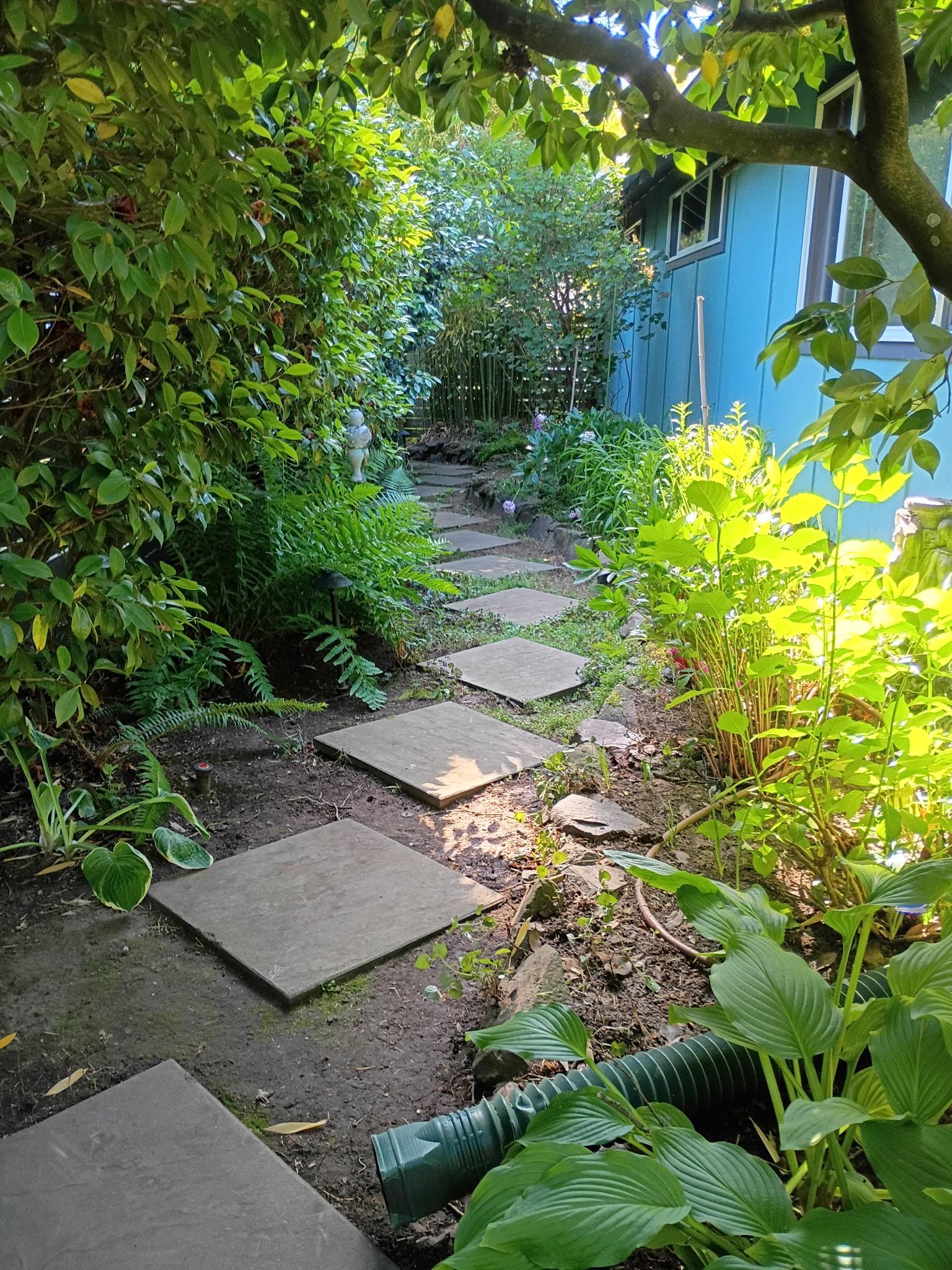 Clean garden bed after a curb appeal cleanup